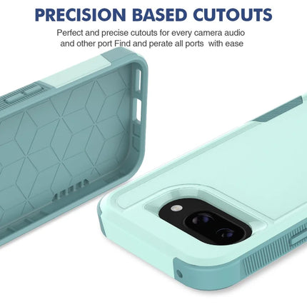 For Google Pixel 9a Case 2 in 1 PC + TPU Shockproof Phone Cover