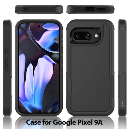 For Google Pixel 9a Case 2 in 1 PC + TPU Shockproof Phone Cover