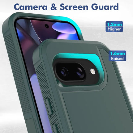 For Google Pixel 9a Case 2 in 1 PC + TPU Shockproof Phone Cover