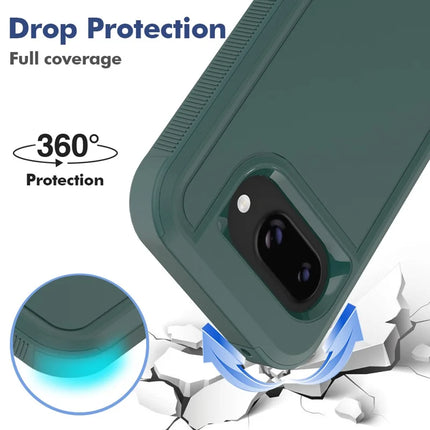 For Google Pixel 9a Case 2 in 1 PC + TPU Shockproof Phone Cover