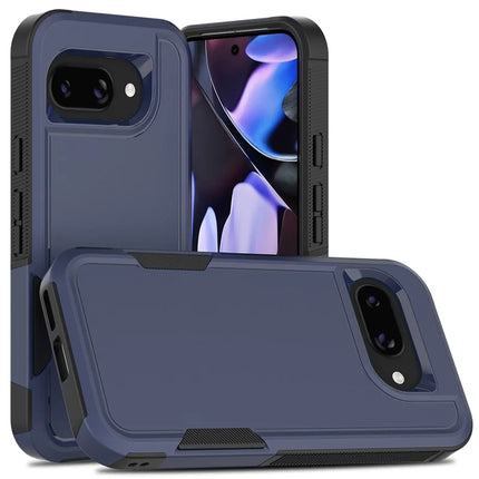 For Google Pixel 9a Case 2 in 1 PC + TPU Shockproof Phone Cover - Dark Blue