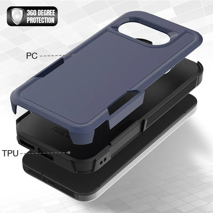 For Google Pixel 9a Case 2 in 1 PC + TPU Shockproof Phone Cover