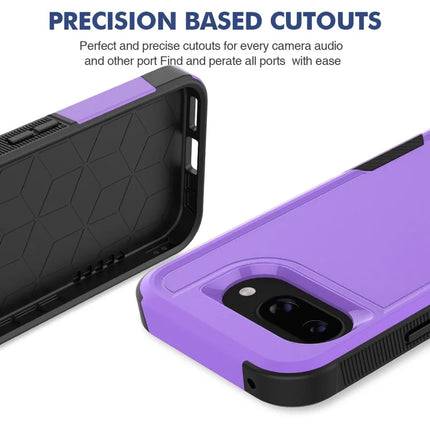 For Google Pixel 9a Case 2 in 1 PC + TPU Shockproof Phone Cover