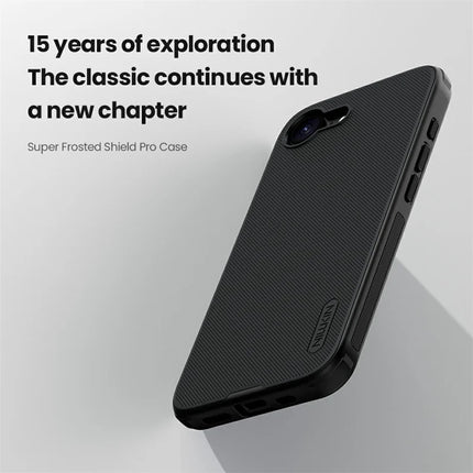 NILLKIN Frosted Shield Pro For iPhone 16e Case Matte PC + TPU Phone Cover