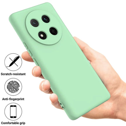 For Honor Magic7 Lite 5G Case Liquid Silicone Phone Back Cover with Hand Strap