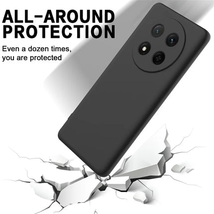 For Honor Magic7 Lite 5G Case Liquid Silicone Phone Back Cover with Hand Strap