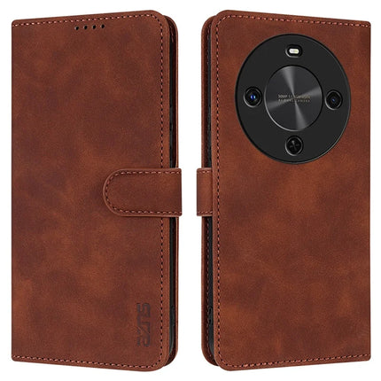 AZNS For Huawei Enjoy 70X Case PU Leather Wallet Phone Cover - Brown
