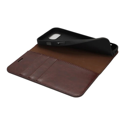 For iPhone 16e Case Crazy Horse Texture Split Leather Wallet Phone Cover