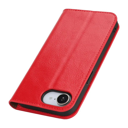 For iPhone 16e Case Crazy Horse Texture Split Leather Wallet Phone Cover