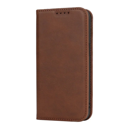 For iPhone 16e Case PU Leather Calf Textured Magnetic Closing Smart Phone Cover