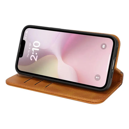 For iPhone 16e Case Calf Texture 3 Card Slots Color Splicing Leather Phone Cover