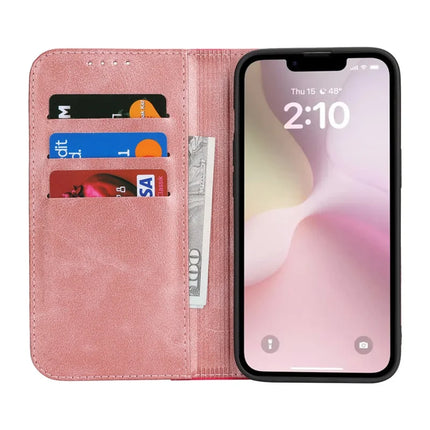For iPhone 16e Case Calf Texture 3 Card Slots Color Splicing Leather Phone Cover