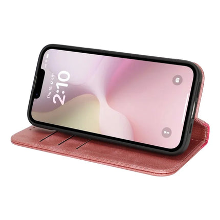 For iPhone 16e Case Calf Texture 3 Card Slots Color Splicing Leather Phone Cover