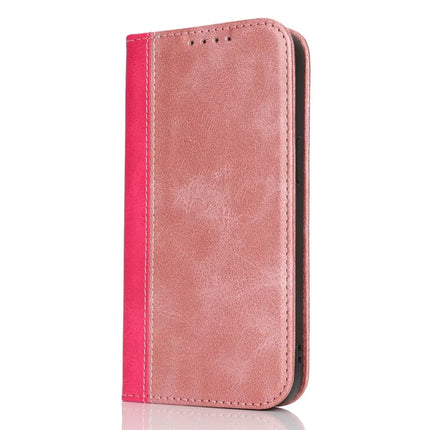 For iPhone 16e Case Calf Texture 3 Card Slots Color Splicing Leather Phone Cover