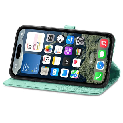 For iPhone 16e Wallet Case Mandala Flower Leather Phone Cover Stand