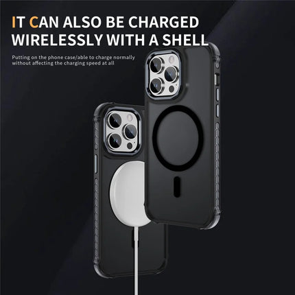 For iPhone 13 Pro Max Case Compatible with MagSafe PC + TPU Skin Feeling Back Cover