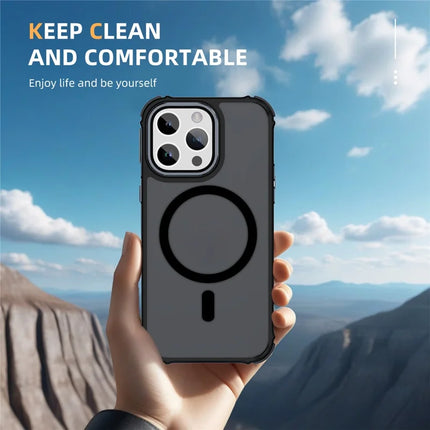 For iPhone 13 Pro Max Case Compatible with MagSafe PC + TPU Skin Feeling Back Cover