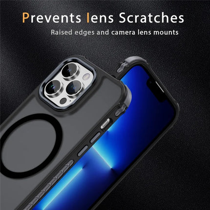 For iPhone 13 Pro Max Case Compatible with MagSafe PC + TPU Skin Feeling Back Cover
