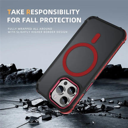 For iPhone 13 Pro Max Case Compatible with MagSafe PC + TPU Skin Feeling Back Cover