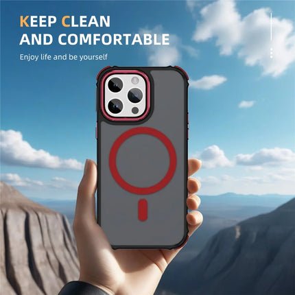 For iPhone 13 Pro Max Case Compatible with MagSafe PC + TPU Skin Feeling Back Cover