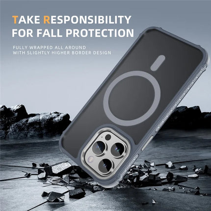 For iPhone 13 Pro Max Case Compatible with MagSafe PC + TPU Skin Feeling Back Cover