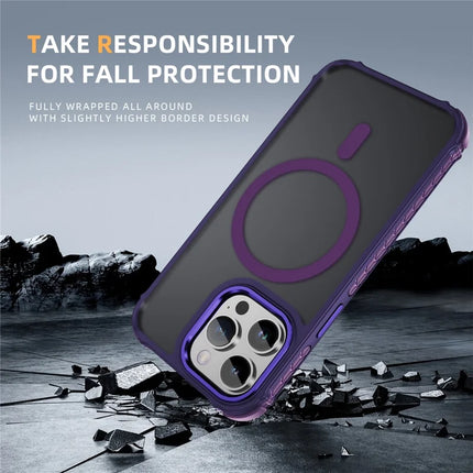 For iPhone 13 Pro Max Case Compatible with MagSafe PC + TPU Skin Feeling Back Cover