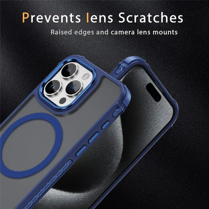 For iPhone 15 Pro Max Case Compatible with MagSafe PC + TPU Skin Feeling Back Cover