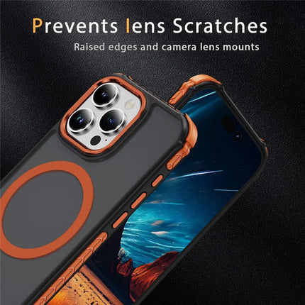 For iPhone 16 Pro Case Compatible with MagSafe PC + TPU Skin Feeling Back Cover
