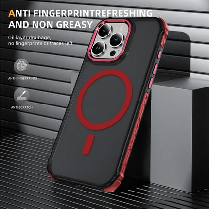For iPhone 16 Pro Case Compatible with MagSafe PC + TPU Skin Feeling Back Cover