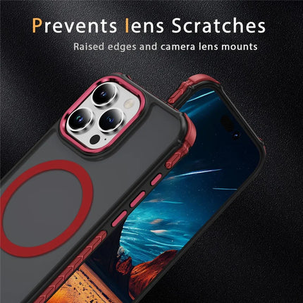 For iPhone 16 Pro Case Compatible with MagSafe PC + TPU Skin Feeling Back Cover