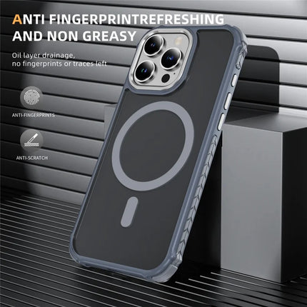 For iPhone 16 Pro Case Compatible with MagSafe PC + TPU Skin Feeling Back Cover