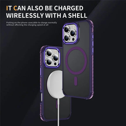 For iPhone 16 Pro Case Compatible with MagSafe PC + TPU Skin Feeling Back Cover