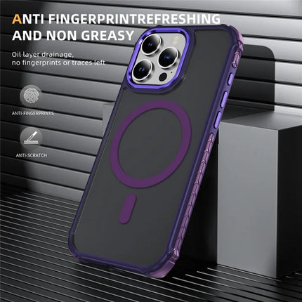 For iPhone 16 Pro Case Compatible with MagSafe PC + TPU Skin Feeling Back Cover