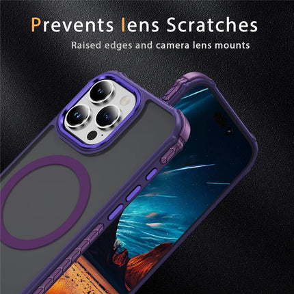 For iPhone 16 Pro Case Compatible with MagSafe PC + TPU Skin Feeling Back Cover