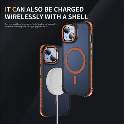 For iPhone 14 / 13 Case Compatible with MagSafe PC + TPU Skin Feeling Back Cover
