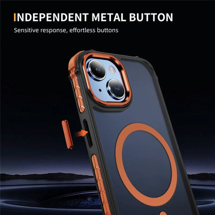 For iPhone 14 / 13 Case Compatible with MagSafe PC + TPU Skin Feeling Back Cover