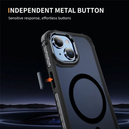 For iPhone 14 / 13 Case Compatible with MagSafe PC + TPU Skin Feeling Back Cover