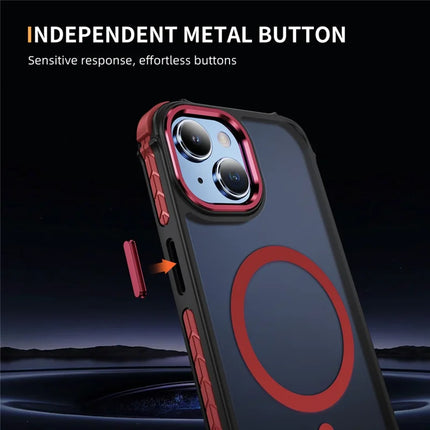 For iPhone 14 / 13 Case Compatible with MagSafe PC + TPU Skin Feeling Back Cover