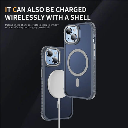 For iPhone 14 / 13 Case Compatible with MagSafe PC + TPU Skin Feeling Back Cover