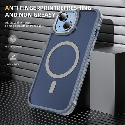 For iPhone 14 / 13 Case Compatible with MagSafe PC + TPU Skin Feeling Back Cover