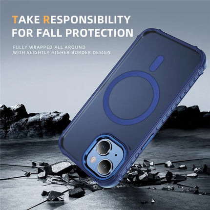 For iPhone 14 / 13 Case Compatible with MagSafe PC + TPU Skin Feeling Back Cover