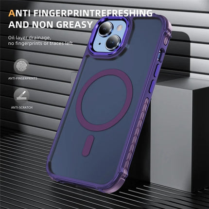 For iPhone 14 / 13 Case Compatible with MagSafe PC + TPU Skin Feeling Back Cover