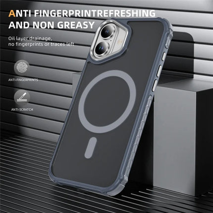 For iPhone 16 Case Compatible with MagSafe PC + TPU Skin Feeling Back Cover
