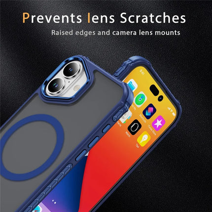 For iPhone 16 Case Compatible with MagSafe PC + TPU Skin Feeling Back Cover