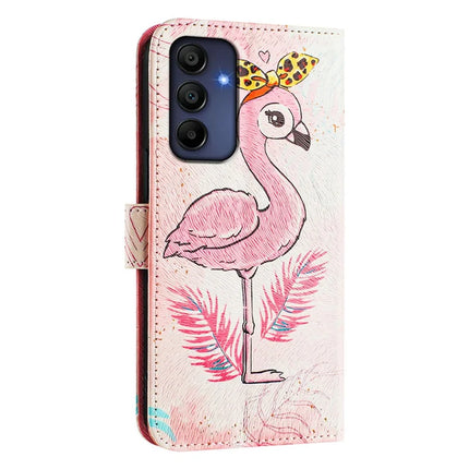 ENKAY Hat-Prince For Samsung Galaxy A16 5G  /  4G Leather Case Pattern Printing Card Slot Stand Phone Cover with Lanyard
