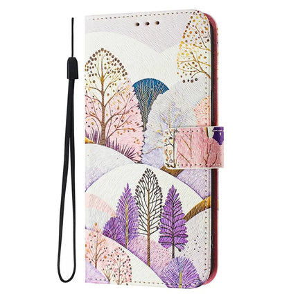 ENKAY Hat-Prince For Samsung Galaxy A26 5G Leather Case Pattern Printing Card Slot Stand Phone Cover with Lanyard