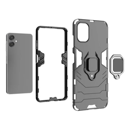 For Samsung Galaxy A06 Case PC + TPU Protective Phone Cover with Ring Kickstand