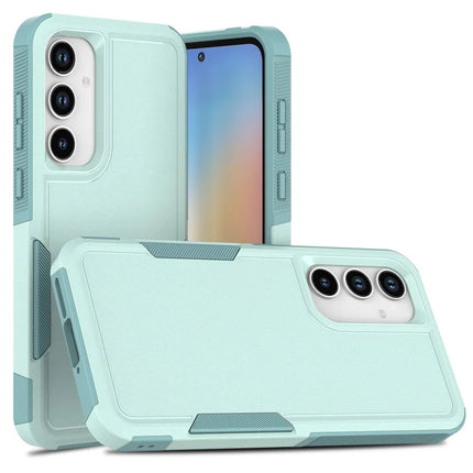 For Samsung Galaxy A56 5G Case 2 in 1 PC + TPU Shockproof Phone Cover - Mint Green