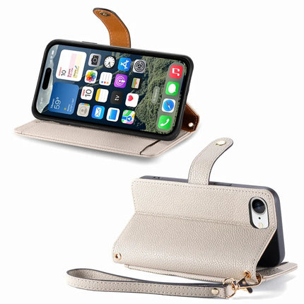 For iPhone 16e Case RFID Blocking Zipper Pocket Leather Wallet Phone Cover