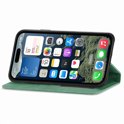 For iPhone 16e Leather Case with Card Holder Magnetic Absorption Phone Cover
